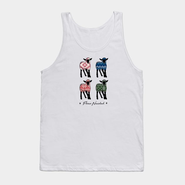 Fleece Navidad Felz Navidad Tank Top by CloudWalkerDesigns